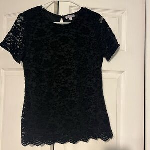 Elegant Black Lace Top